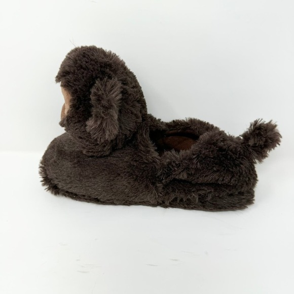 Build a Bear Workshop Brown Blue Eyed Monkey Child Slippers Youth Size XL (3-4) - Picture 11 of 15